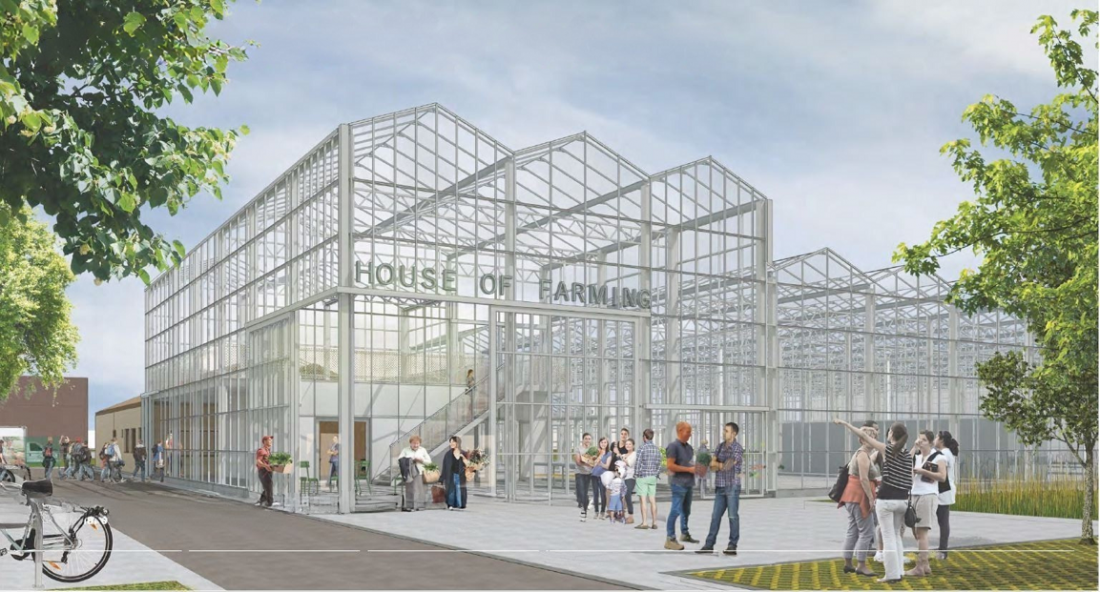 Campus Kortrijk Atrium glasshouse