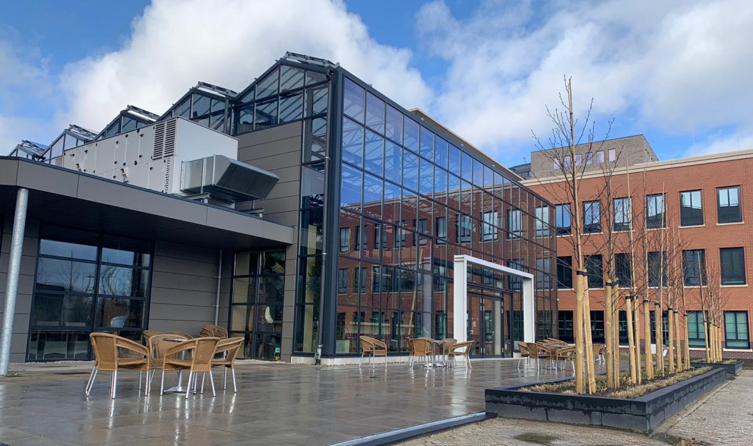 Planon Innovation Campus atrium glass construction