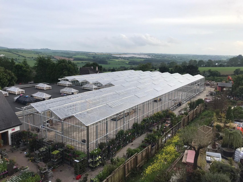 Pavilion glass construction garden centre 1