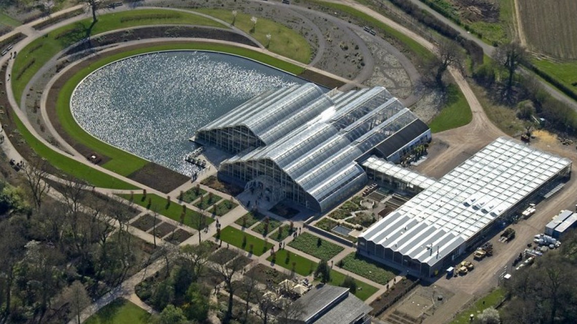 Wisley Glasshouse.Boven aanzicht