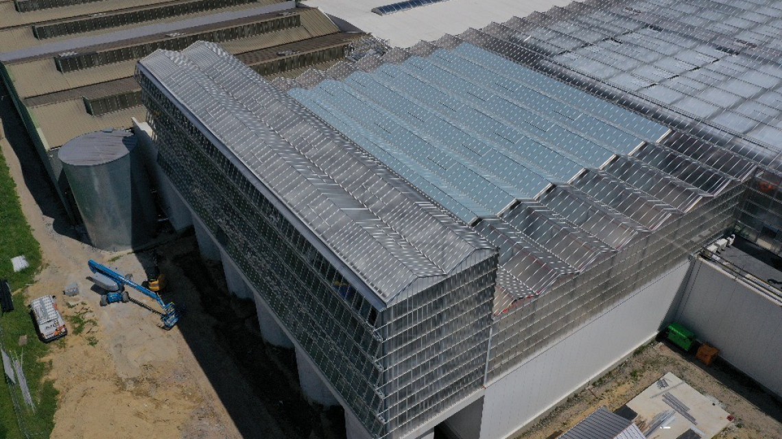 Dakserre Roeselare glas constructie design