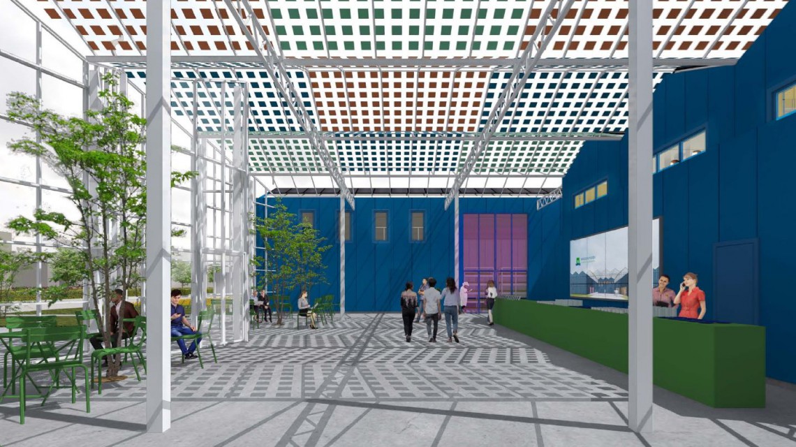 Impression entrance buiding WUR Horti Science