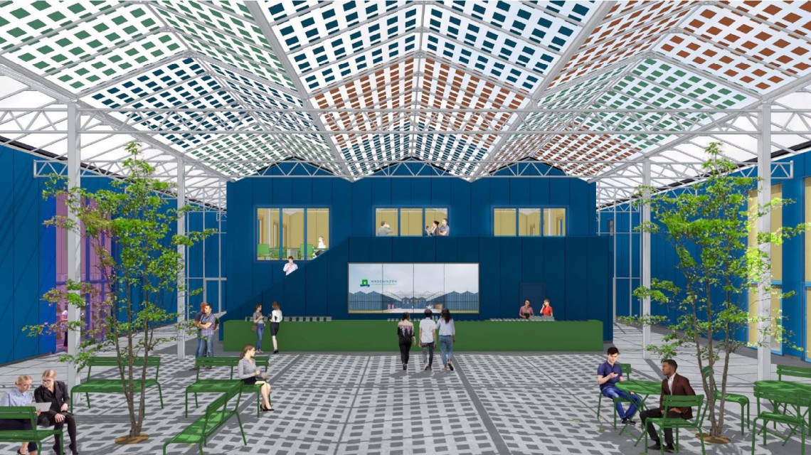 Inside buiding WUR Horti Science