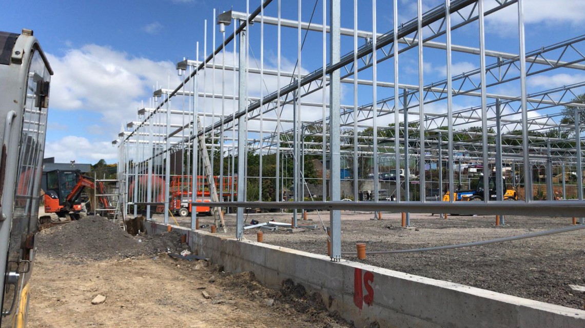 glass construction start garden centre Pavilion