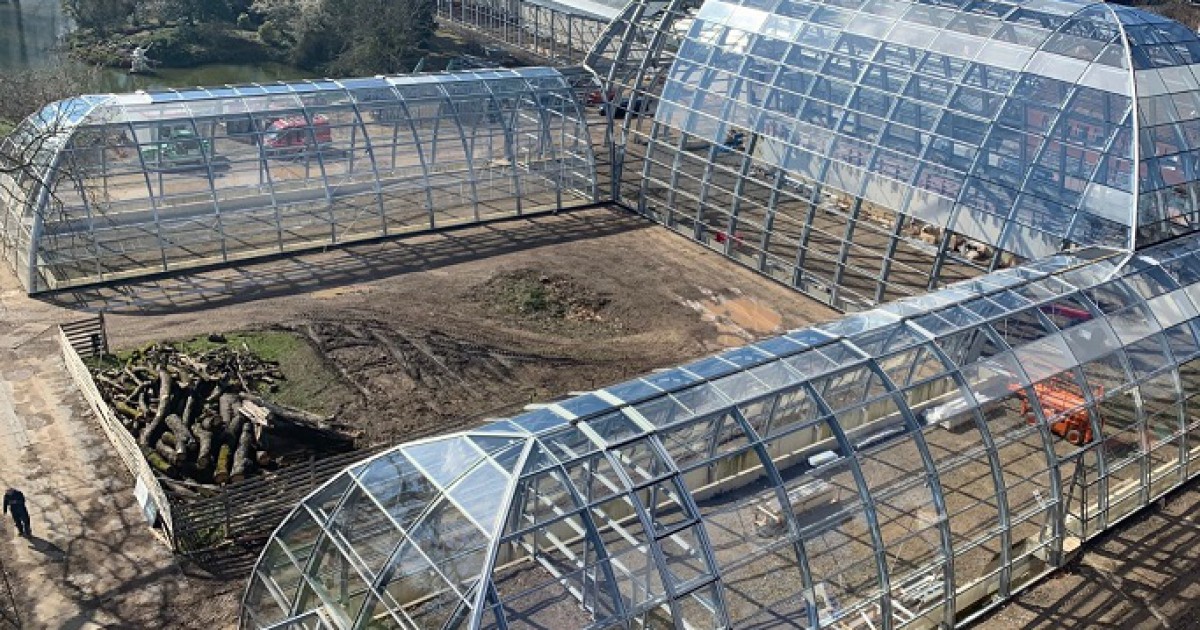 Completion and award in sight for advanced glass structure at botanical ...
