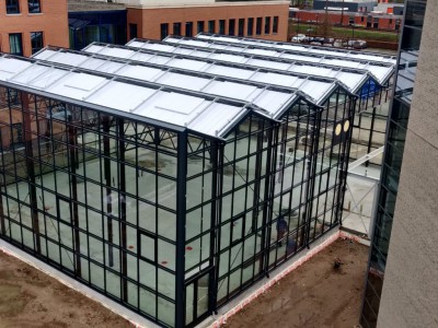 Commercial glasshouse construction atria Planon
