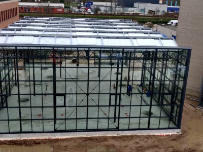 Commercial greenhouse construction atria Planon