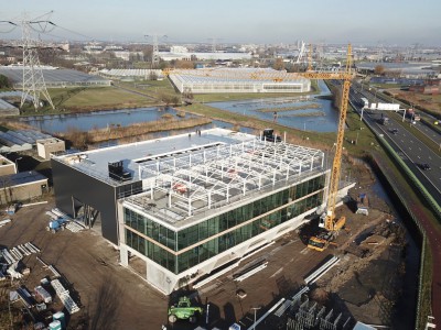 VB glass atrium construction