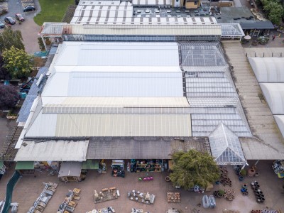 Glasshouse roof renovation