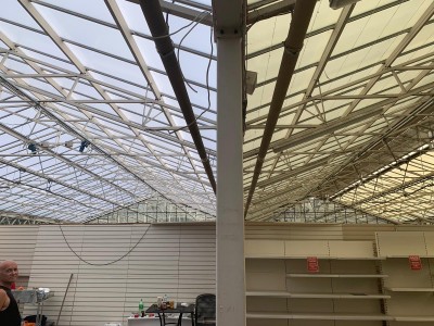 garden centre roof renovation