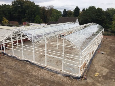 Squires garden centre curved glasshouse