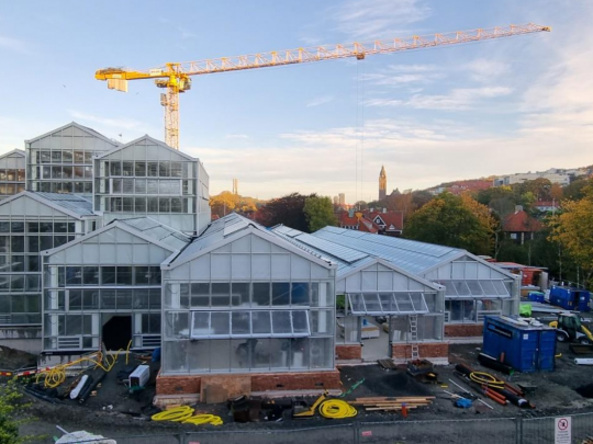 Botanic garden Glass construction Smiemans climate zones