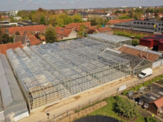 Atrium glass construction Campus education research science
