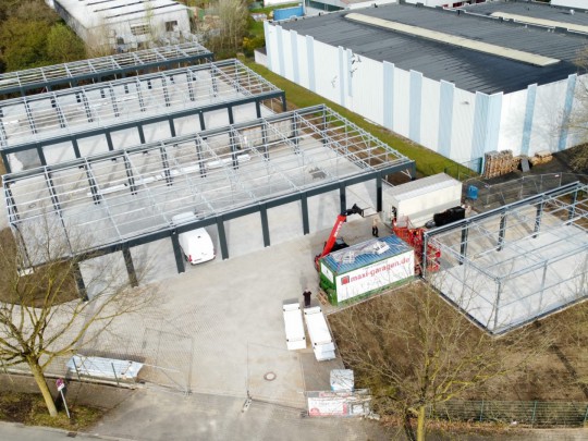 Steel construction Solar garage 3