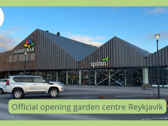 Opening climate proof garden centre Reyjavik