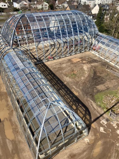 Construction Botanischer garten Flora Cologne glass botanical