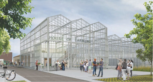 Campus Kortrijk Atrium glasshouse