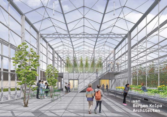 Campus wetenschap en groen education innovation Atrium greenhousecomplex PTI