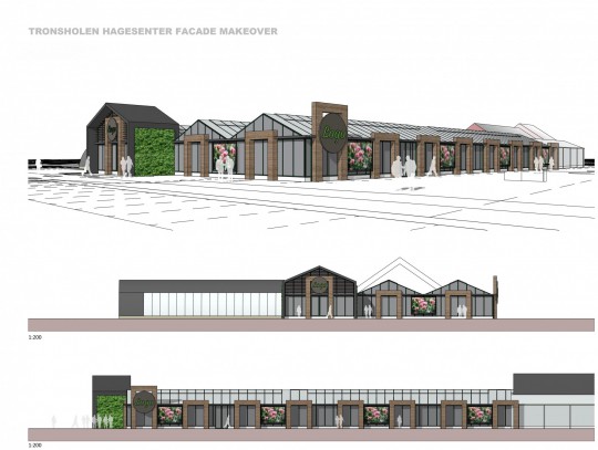 Tronsholen Hagesenter Facade Makeover