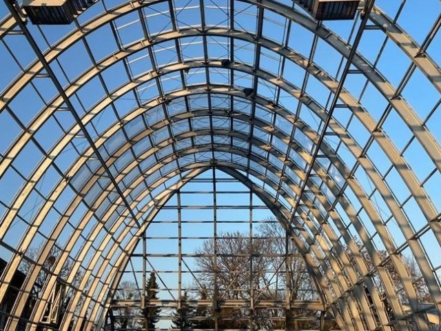 Steel construction Botanic garden Flora Koln